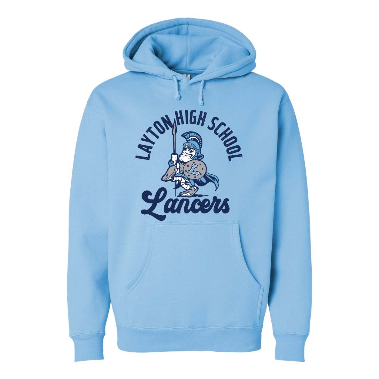 Layton High School Lancers Retro Hoodie