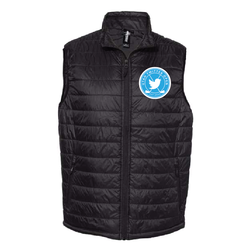 Clearance Mens Large Puffer Utah Twitter Open Vest