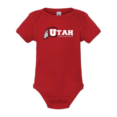 Utah Basketball Throwback Onesie