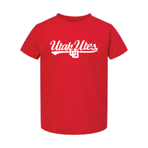 Utah Utes Script w/Interlocking UU Toddler Shirt