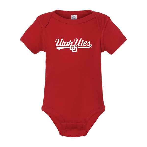 Utah Utes Script w/Interlocking UU Onesie