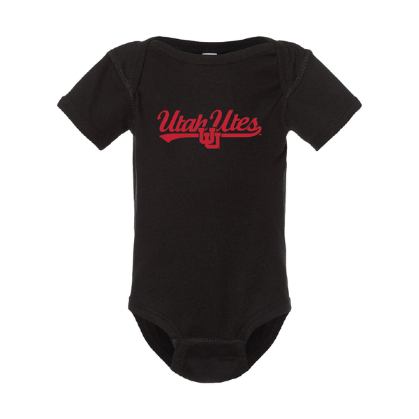 Utah Utes Script w/Interlocking UU Onesie