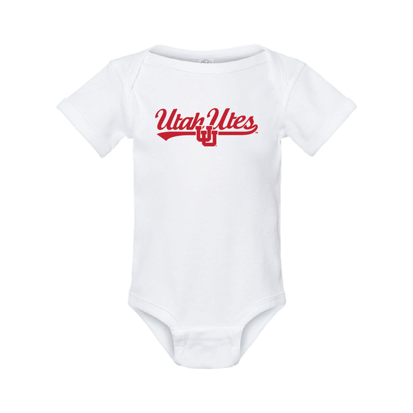 Utah Utes Script w/Interlocking UU Onesie