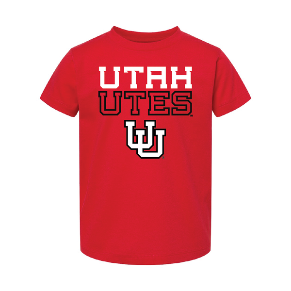 Utah Utes Stacked w/UU Toddler Shirt