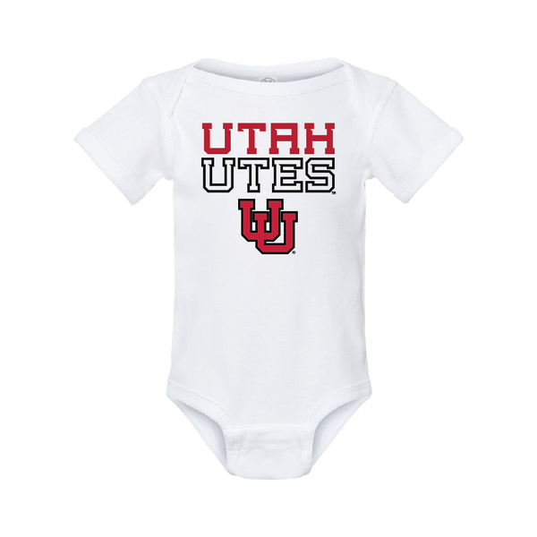 Utah Utes Stacked w/UU Onesie