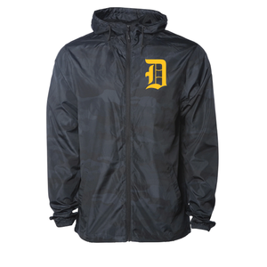 Davis Darts D Single Color Lightweight Windbreaker Full-Zip Jacket