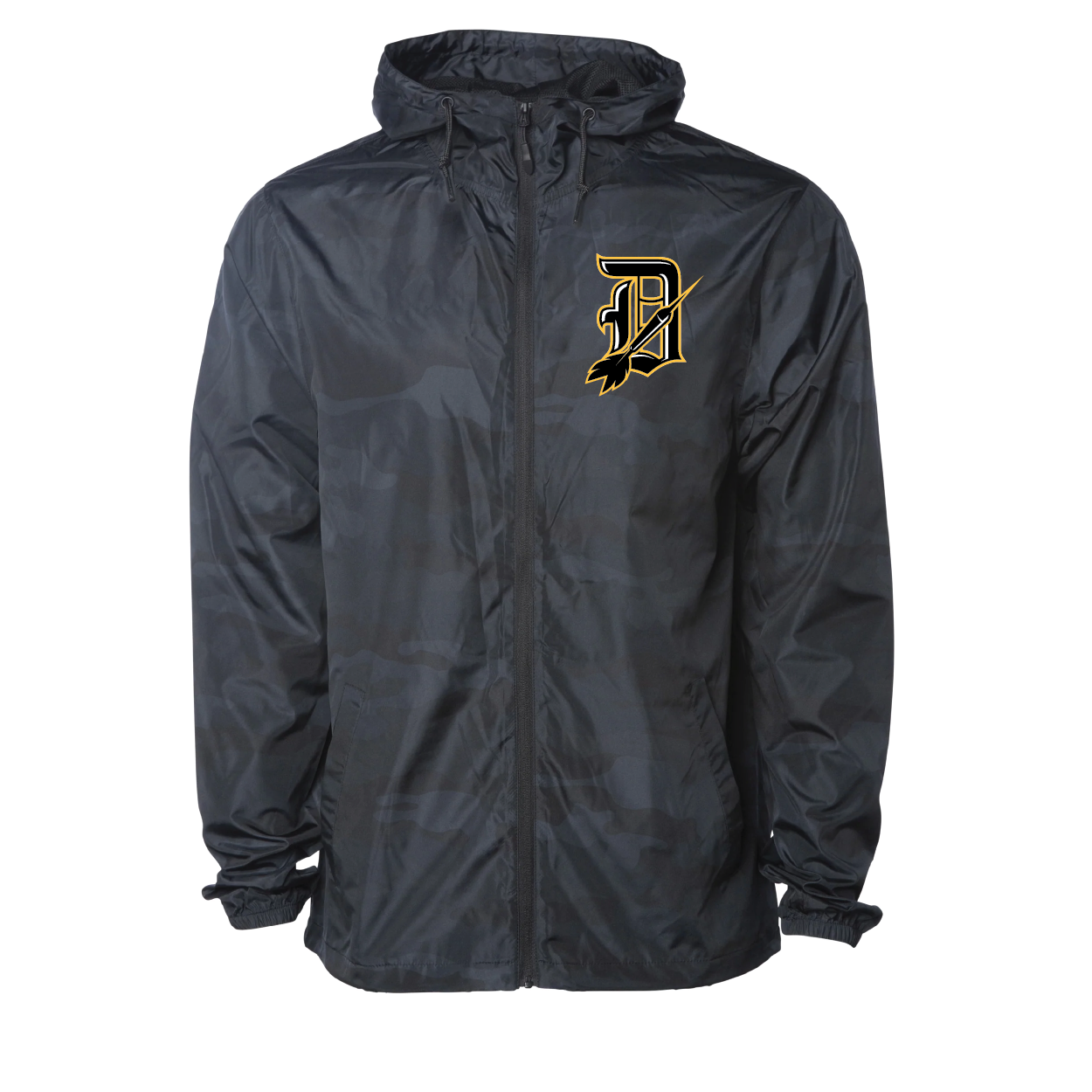 Davis Darts F Logo Lightweight Windbreaker Full-Zip Jacket