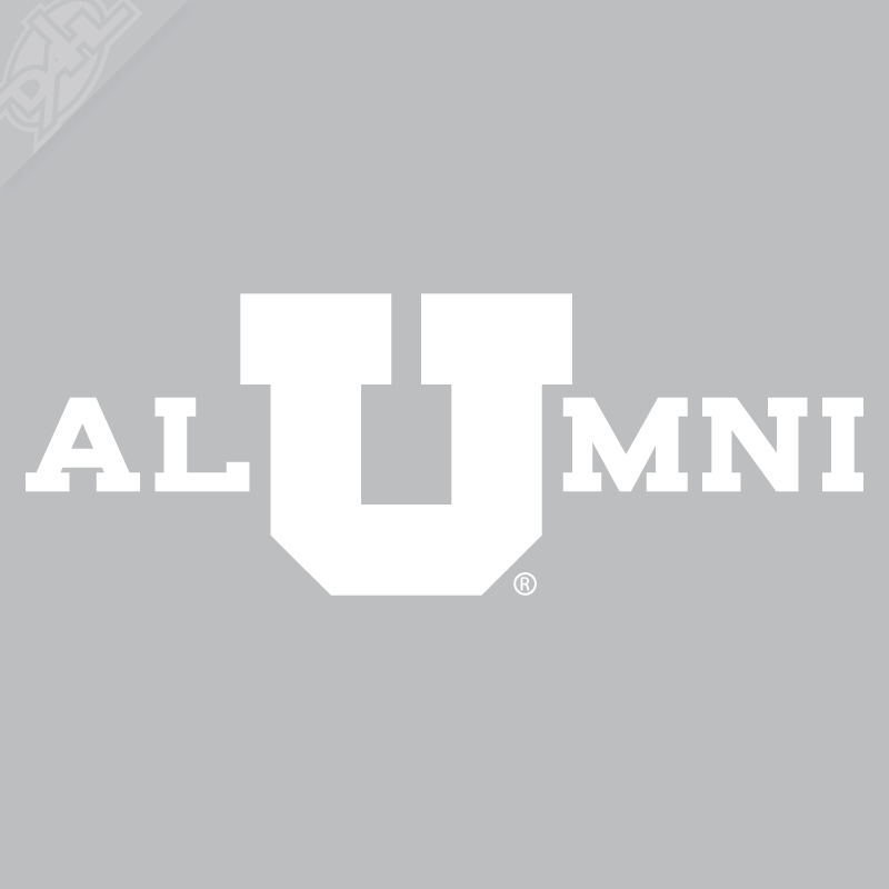 Alumni - In Block U Vinyl Decal