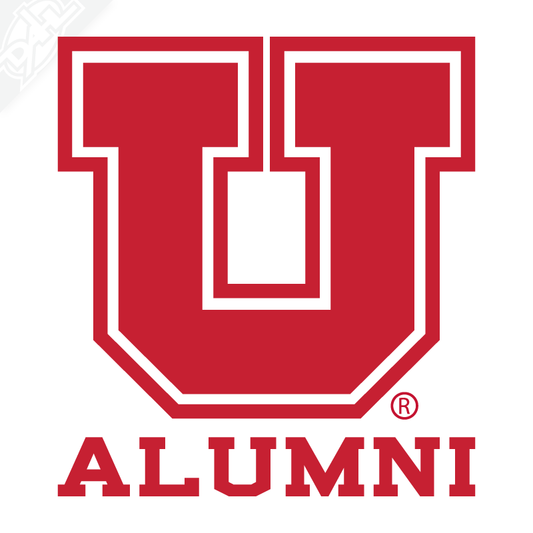 Alumni - Block U Outline Vinyl Decal