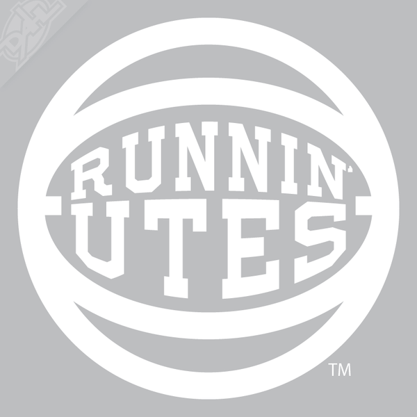 Retro Runnin' Utes Basketball Vinyl Decal