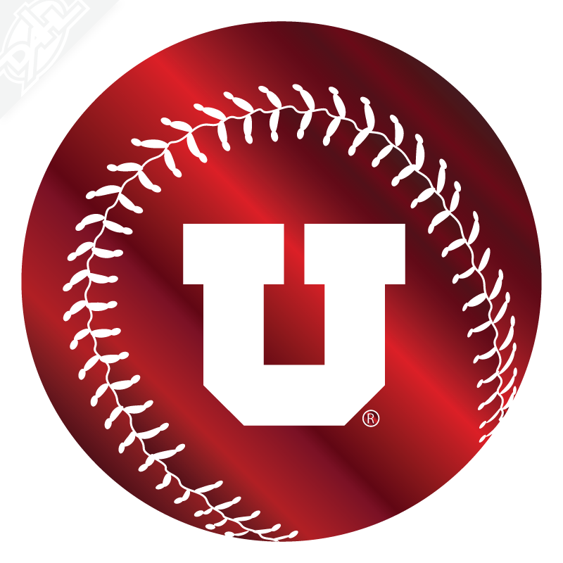 Block U Baseball Vinyl Decal