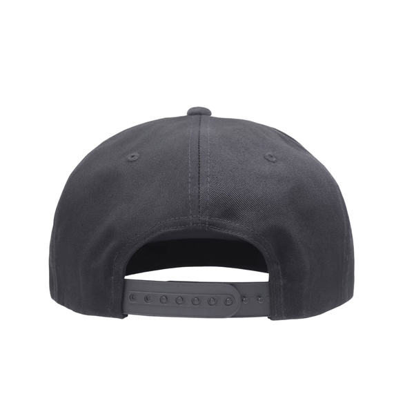 Gray 7 Panel  Snapback Hat