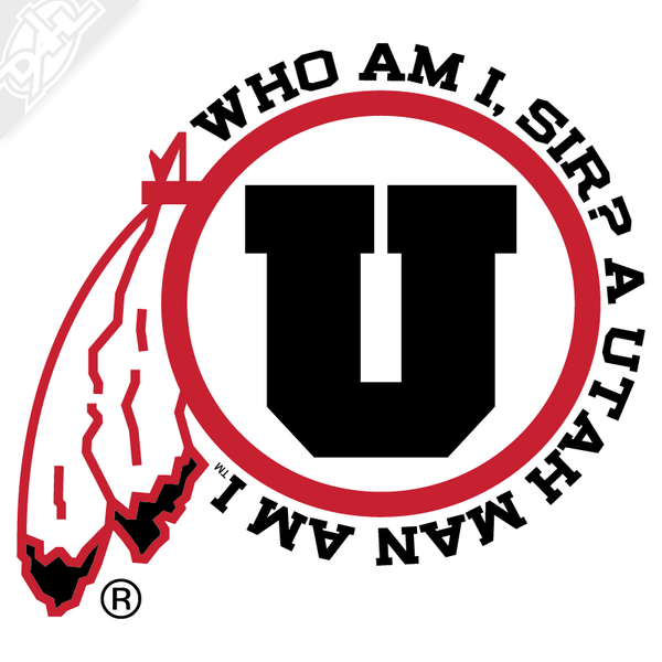 Utah Man am I 2 Color Vinyl Decal
