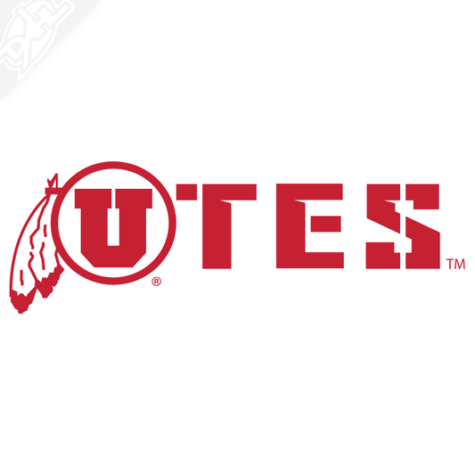 Circle and Feather - UTES Vinyl Decal