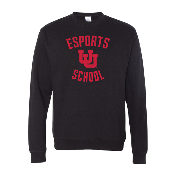 Esport School Embroidered Crew Neck Sweatshirt
