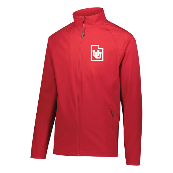 Mens Red Featherlight Soft Shell Jacket