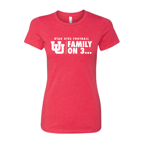 Family on 3 - Interlocking UU Womens T-Shirt