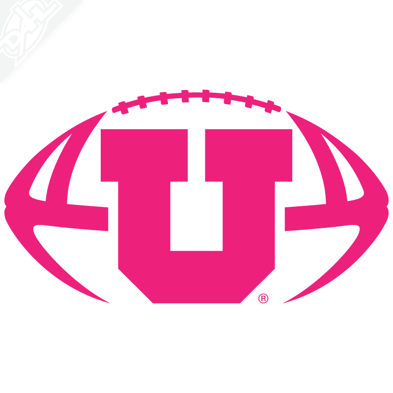 Block U Football Vinyl Decal