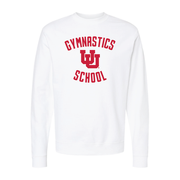 Gymnastics School Embroidered Crew Neck Sweatshirt