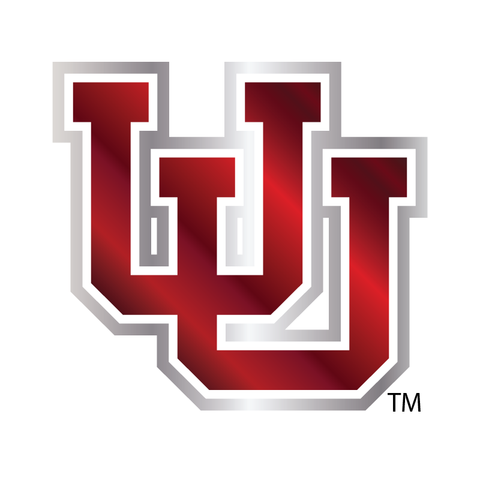 Interlocking UU - Outline 2 Color Chrome Vinyl Decal