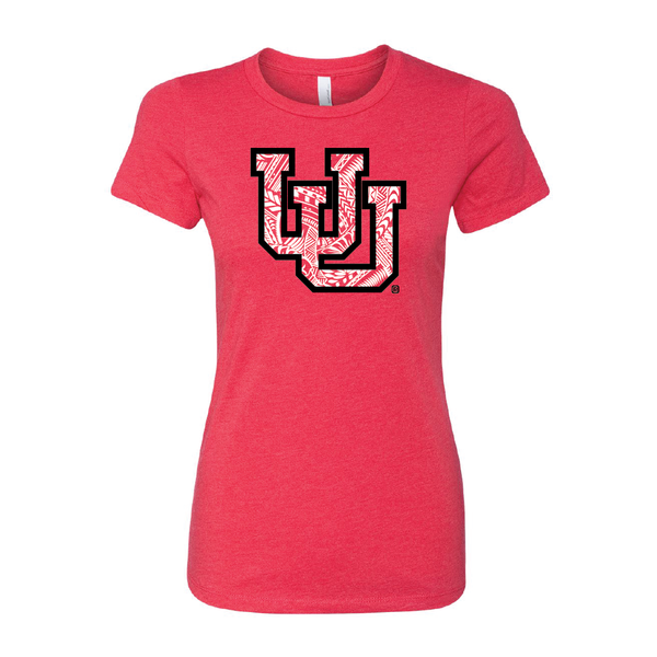 Interlocking UU - Poly Design Womens T-Shirt