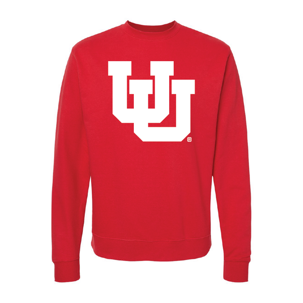 Interlocking UU - Single Color - Embroidered Crew Neck Sweatshirt