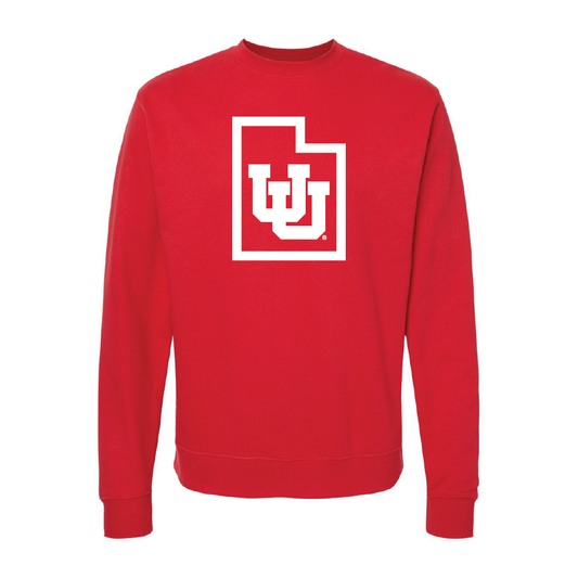 Interlocking UU - State Outline Embroidered Crew Neck Sweatshirt