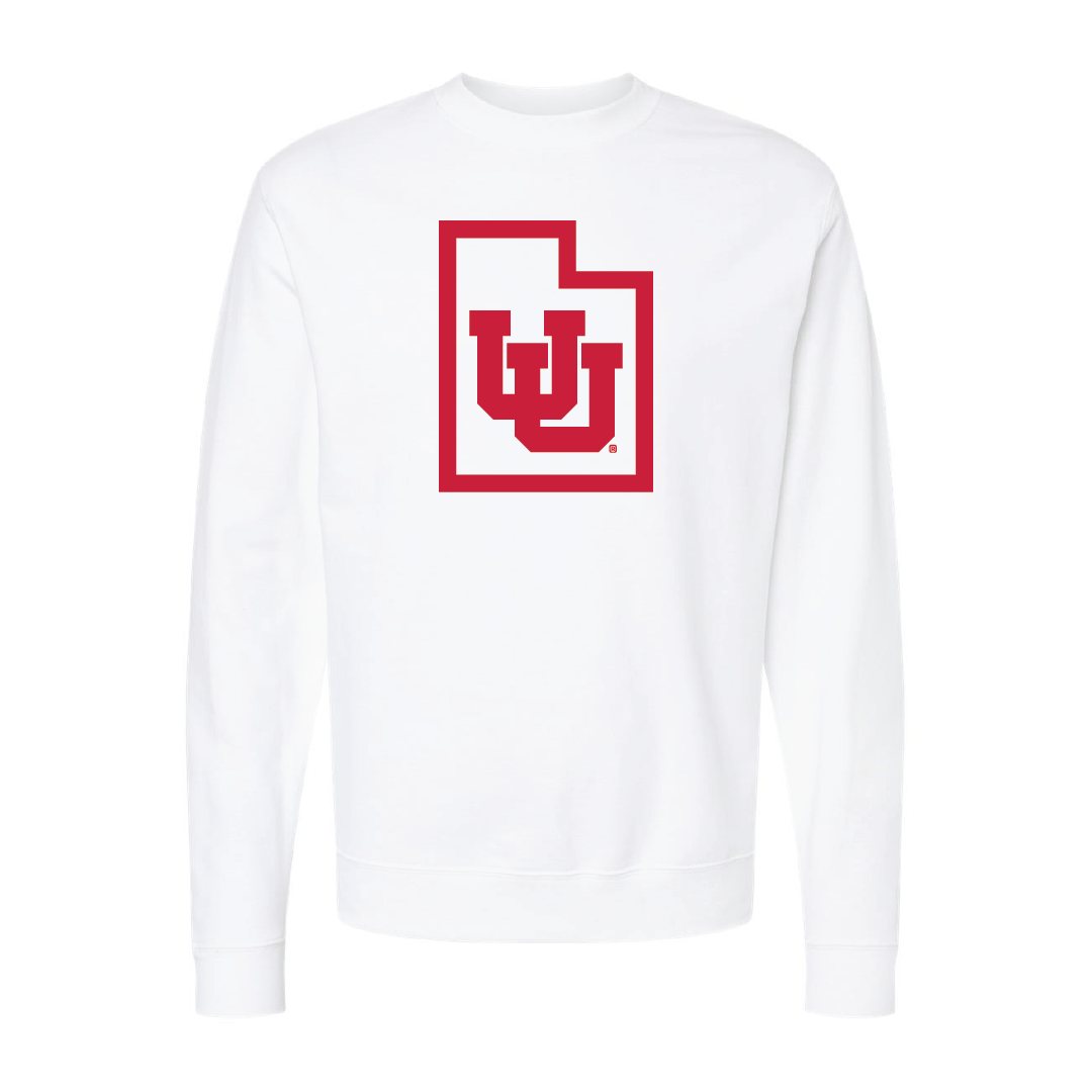 Interlocking UU - State Outline Embroidered Crew Neck Sweatshirt