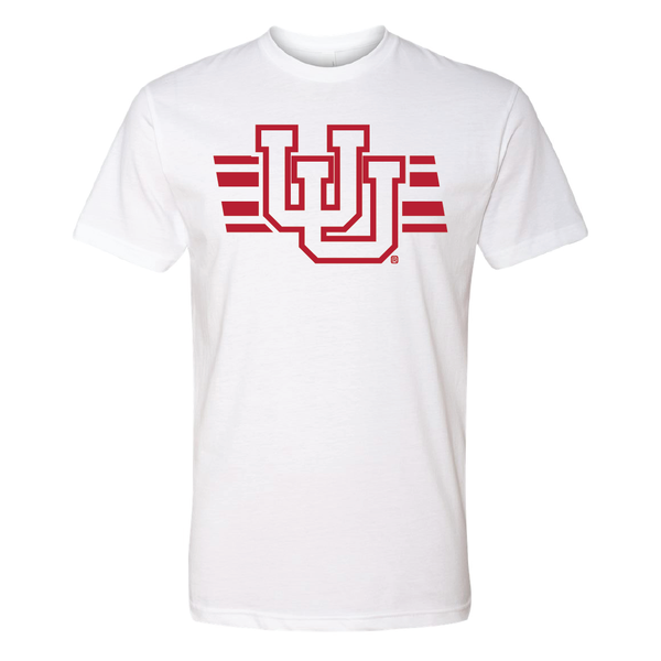 Interlocking UU - Utah Stripe - Singlecolor Mens T-Shirt