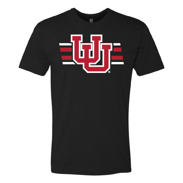 Interlocking UU - Utah Stripe Mens T-Shirt