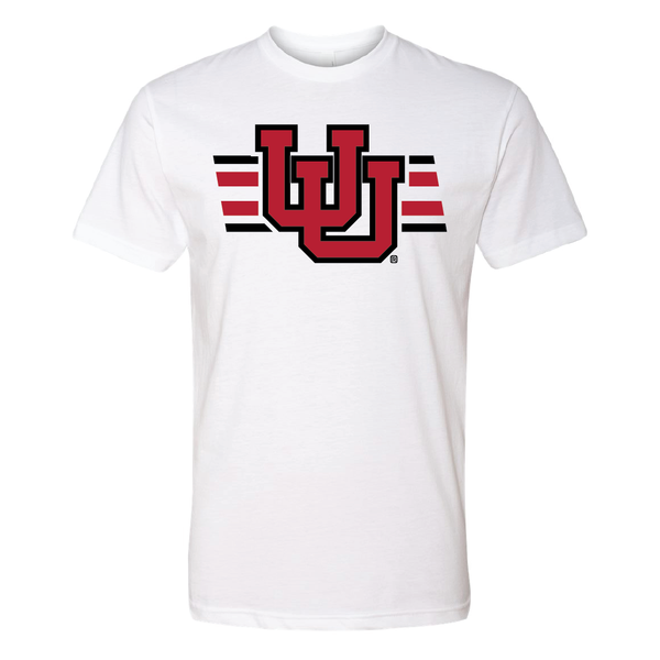 Interlocking UU - Utah Stripe Mens T-Shirt
