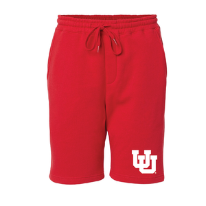 Midweight Fleece Red Shorts