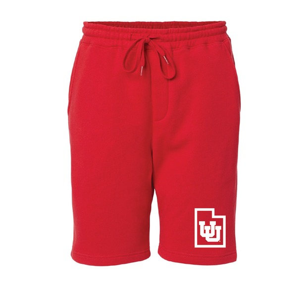 Midweight Fleece Red Shorts