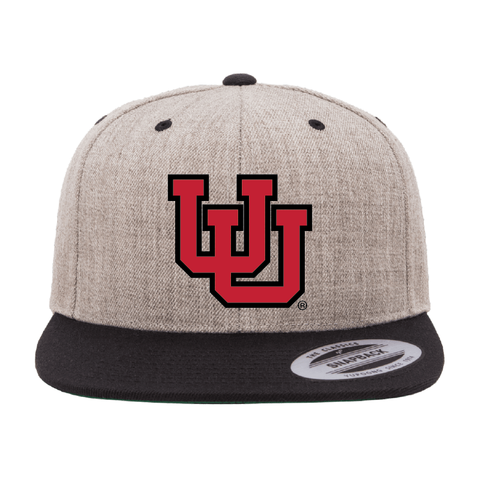 Louisville Slugger Snapback Flat Bill Hat - Heathered/Black –