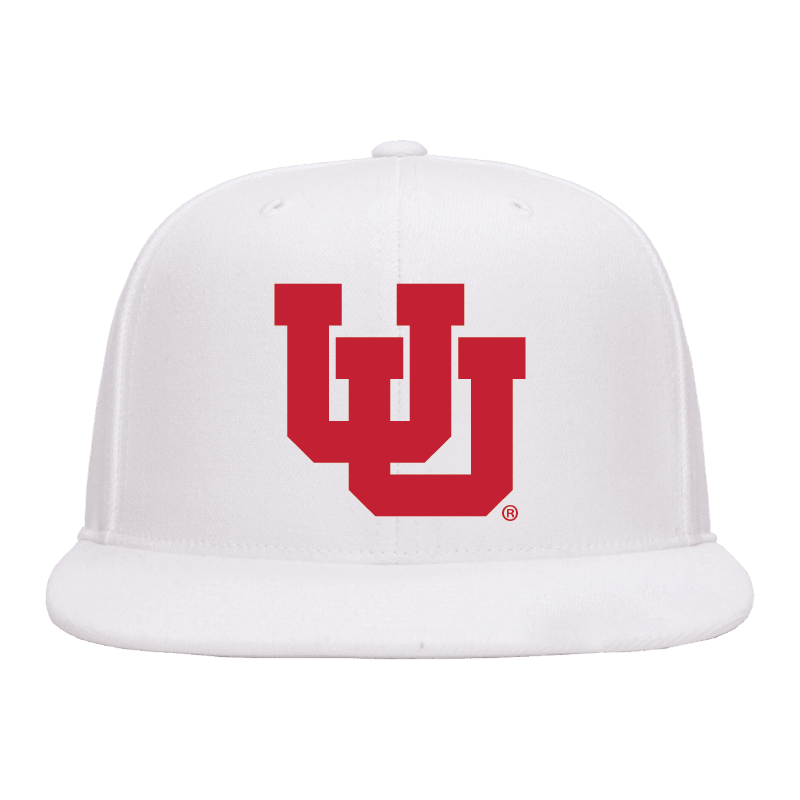 White Classic Flat Bill Snapback