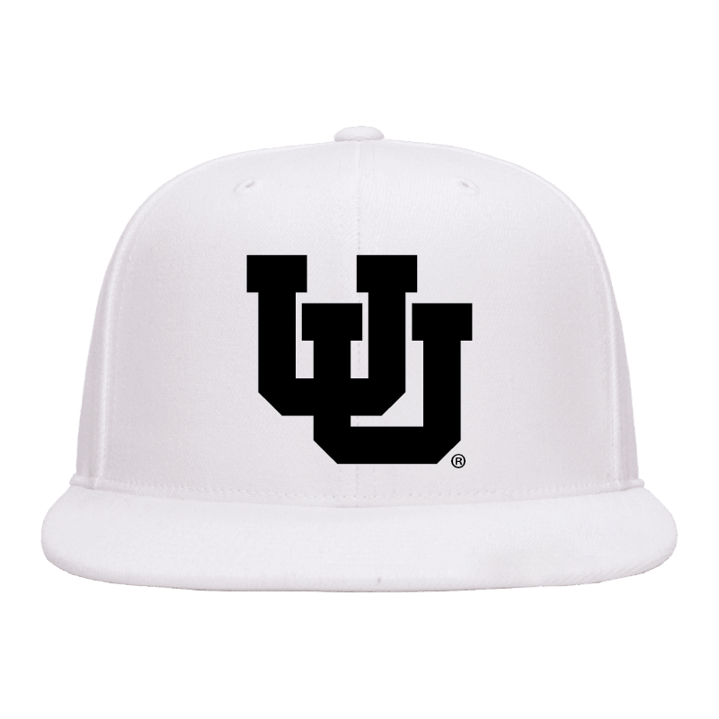 White Classic Flat Bill Snapback