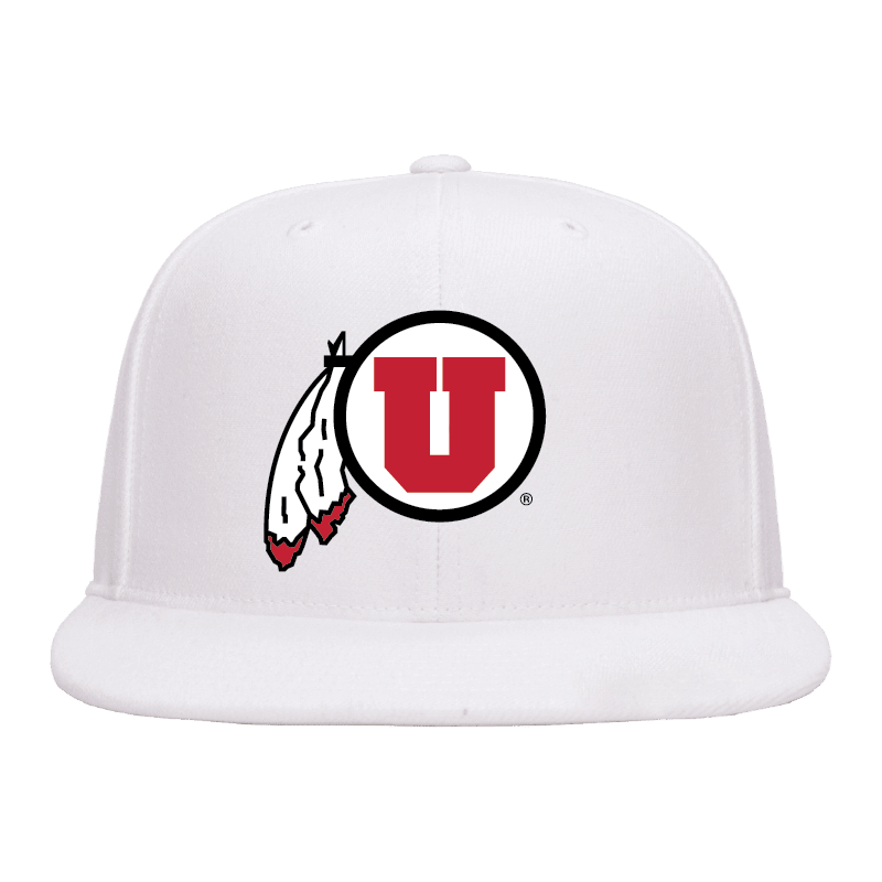 White Classic Flat Bill Snapback