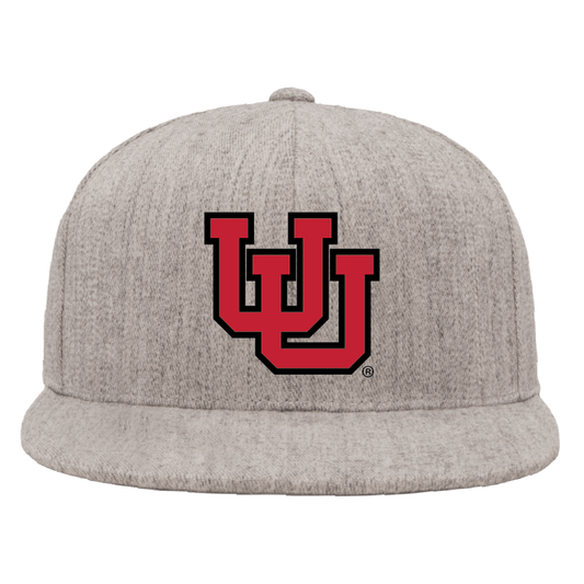 Heather Gray Classic Flat Bill Snapback