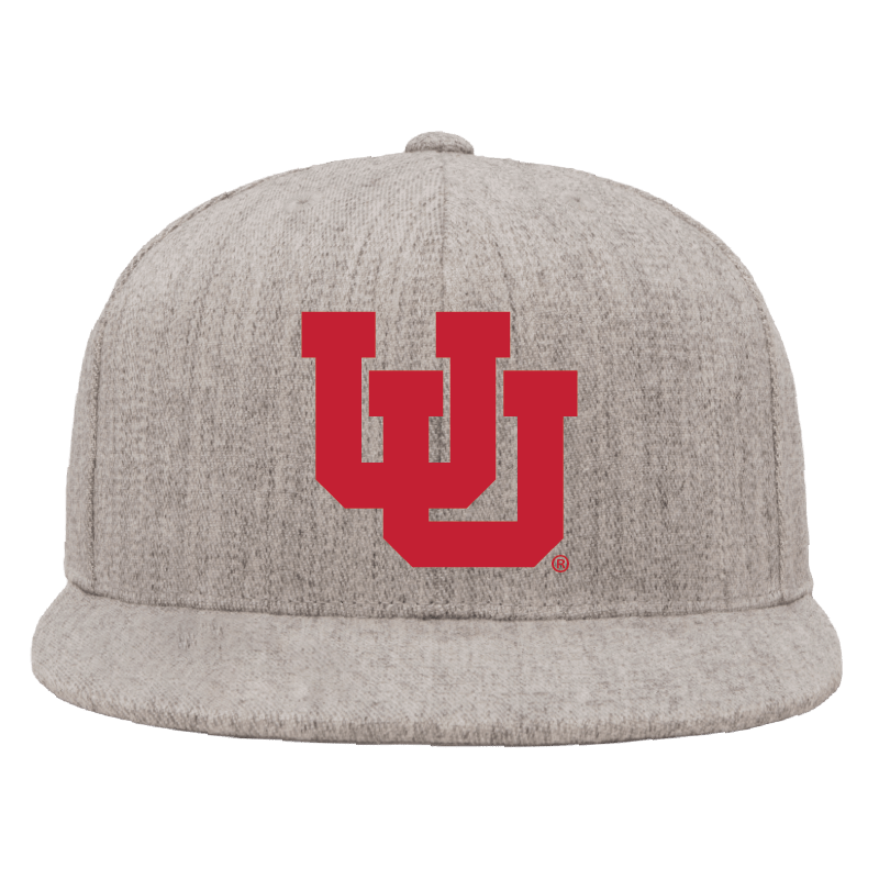 Heather Gray Classic Flat Bill Snapback