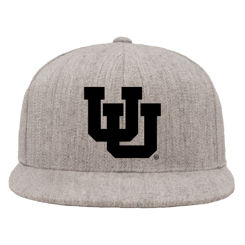 Heather Gray Classic Flat Bill Snapback