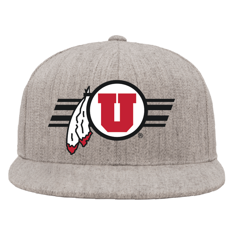 Heather Gray Classic Flat Bill Snapback