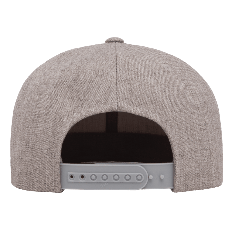 Heather Gray Classic Flat Bill Snapback