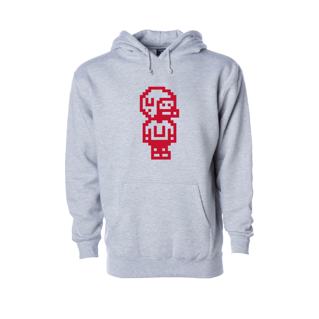 Pixel Football  Embroidered Hoodie