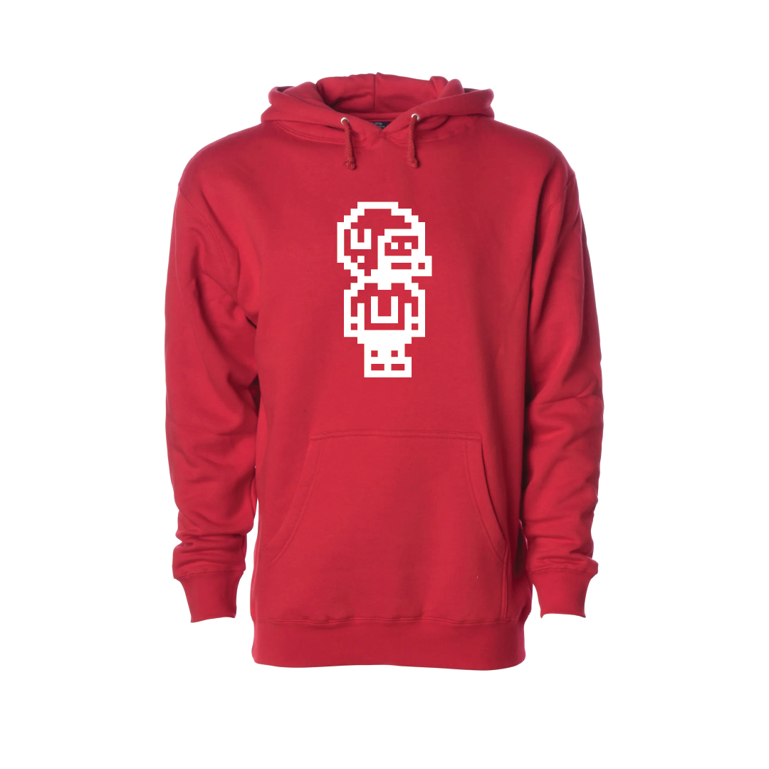 Pixel Football  Embroidered Hoodie