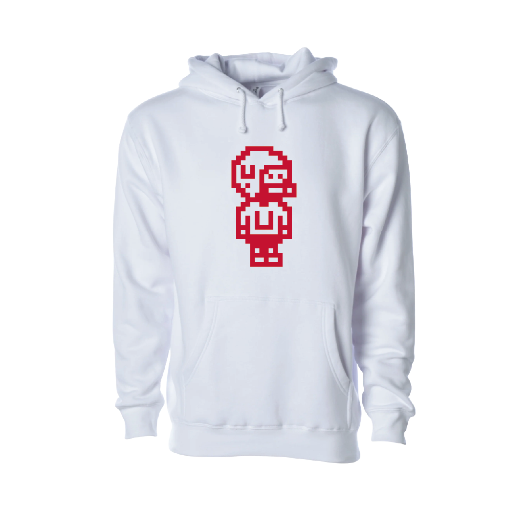 Pixel Football  Embroidered Hoodie