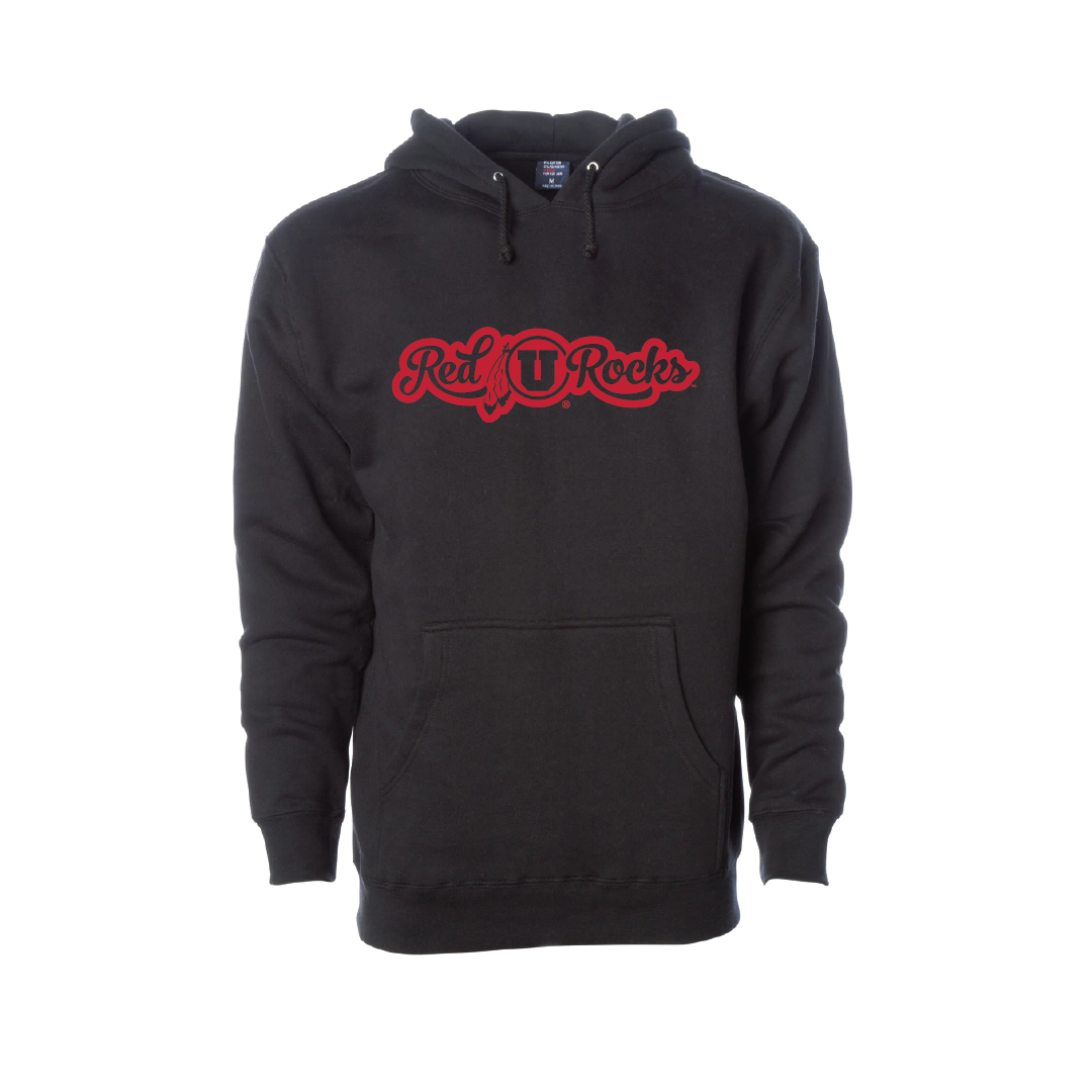 Red Rocks Script  Embroidered Hoodie