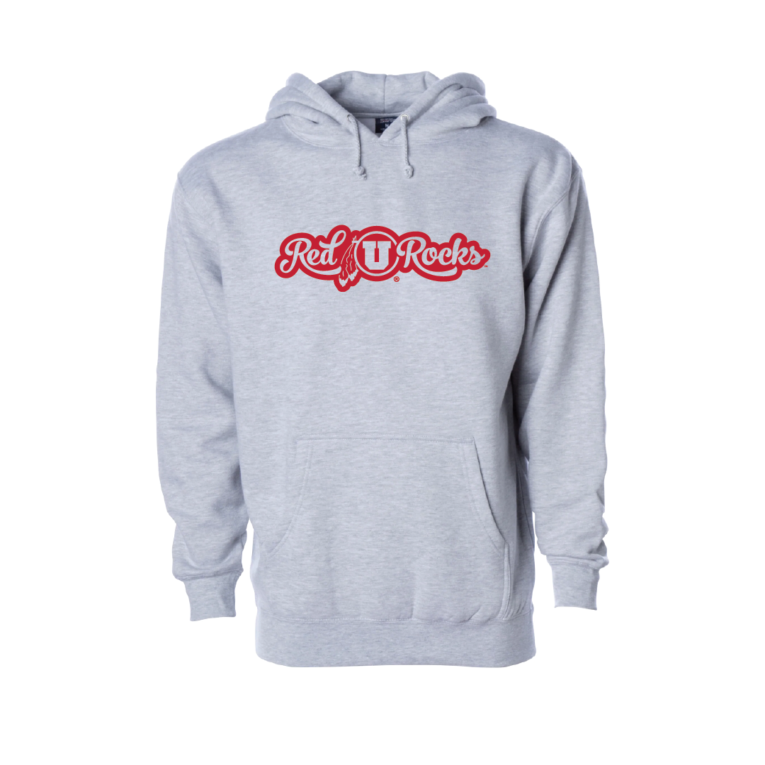 Red Rocks Script  Embroidered Hoodie