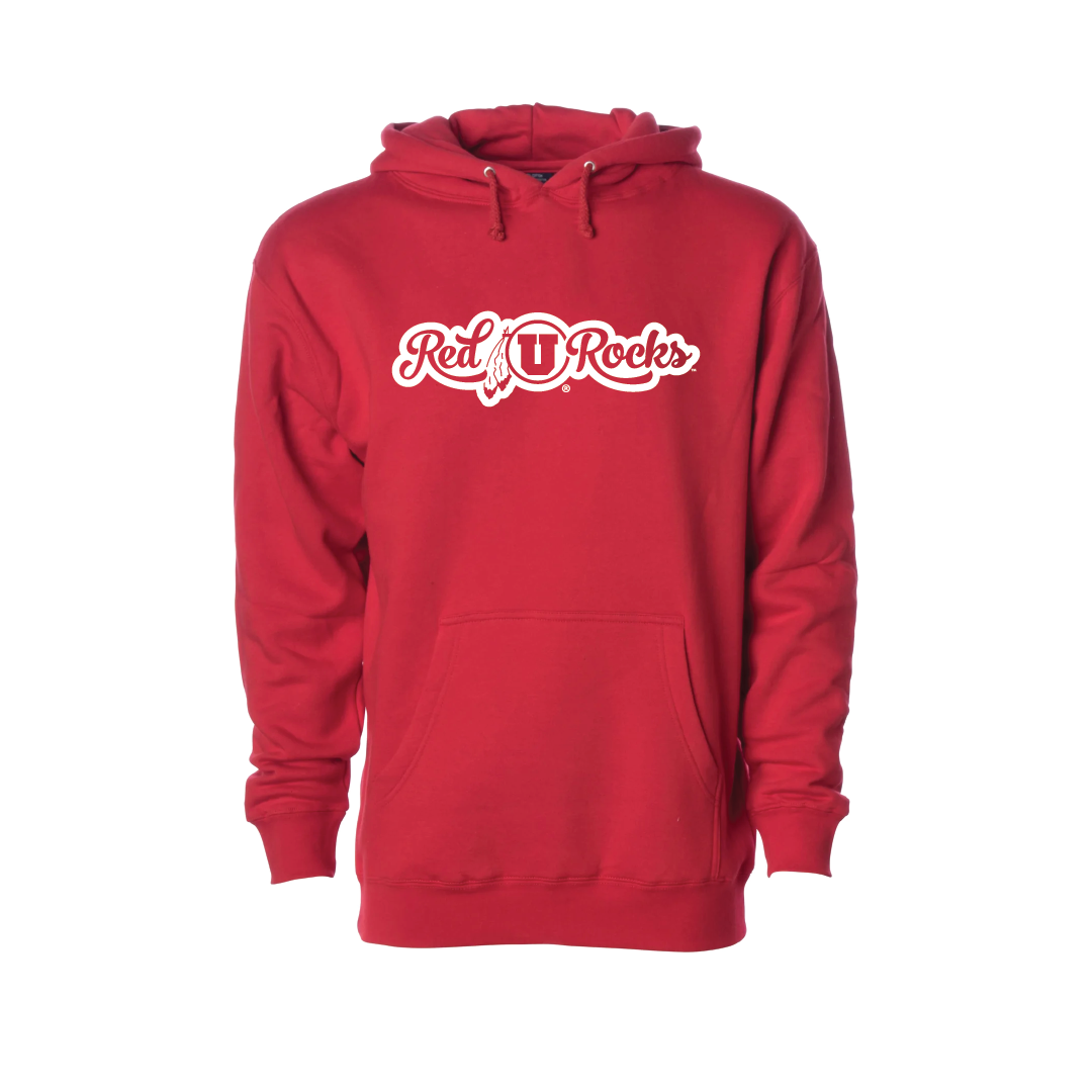 Red Rocks Script  Embroidered Hoodie