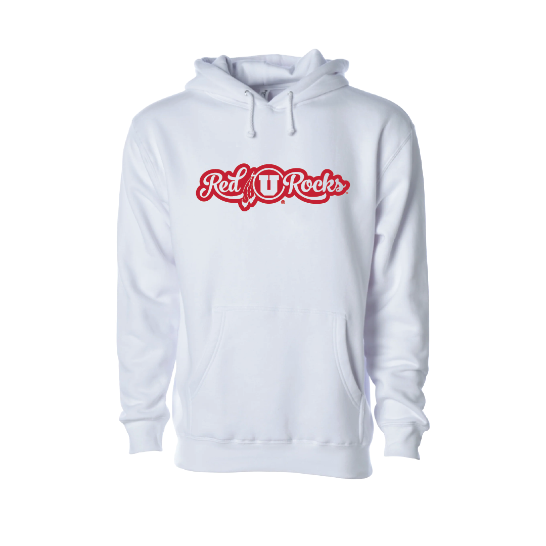 Red Rocks Script  Embroidered Hoodie