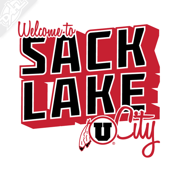 Sack Lake City 2 Color Vinyl Decal